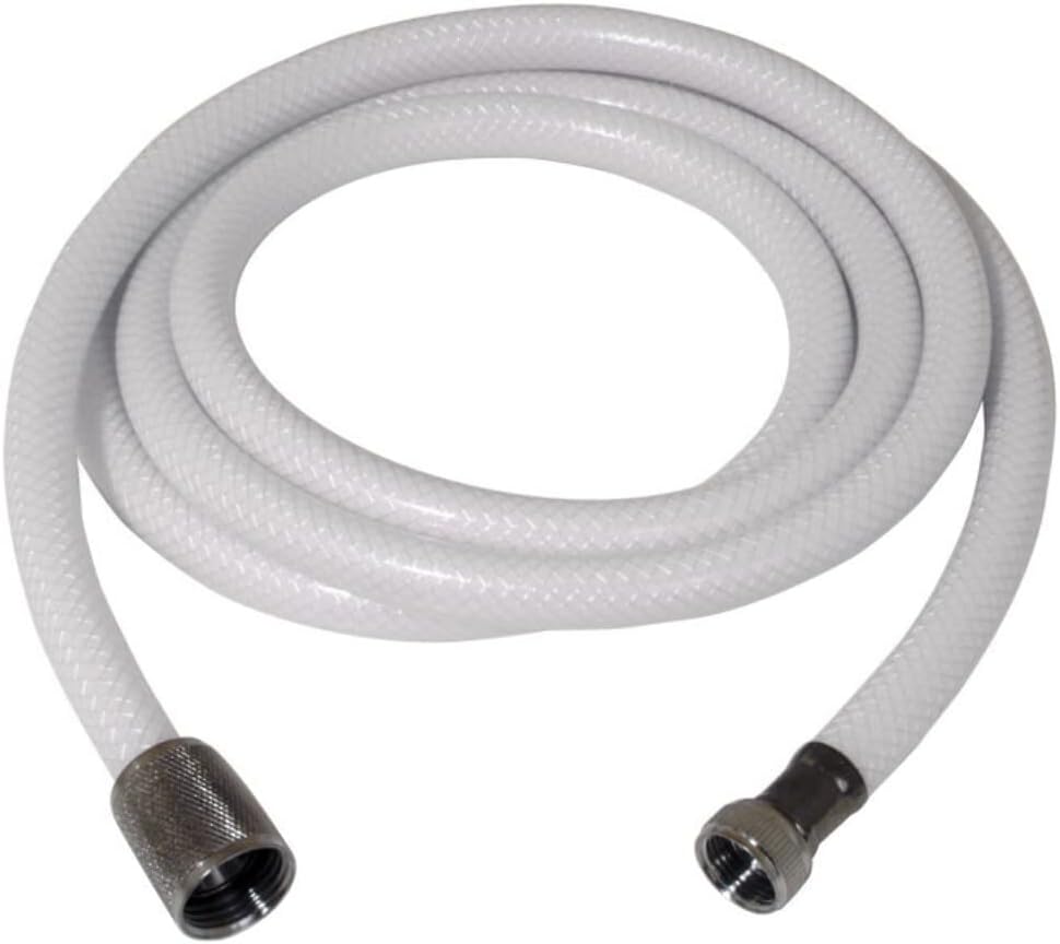 Scandvik 10321P 10' White Nylon Hose for Straight Sprayer Handles