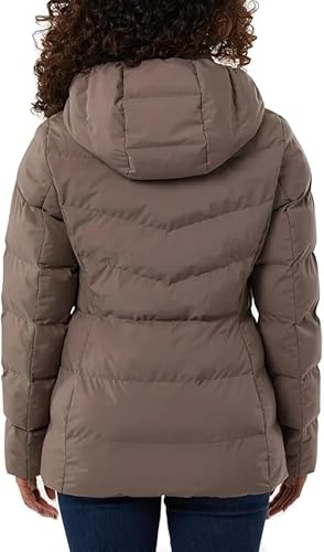 32 Degrees Cozy Blue Hooded Quilted Jacket for Women – Your Perfect Winter Companion! - Image 4
