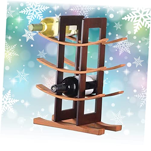 Soporte de botellas de vino estilo Feng Shui de plástico miniatura 4