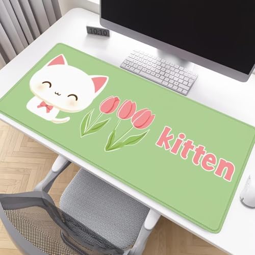 Tapis de souris mignon vert pour la décoration de bureau et le PC