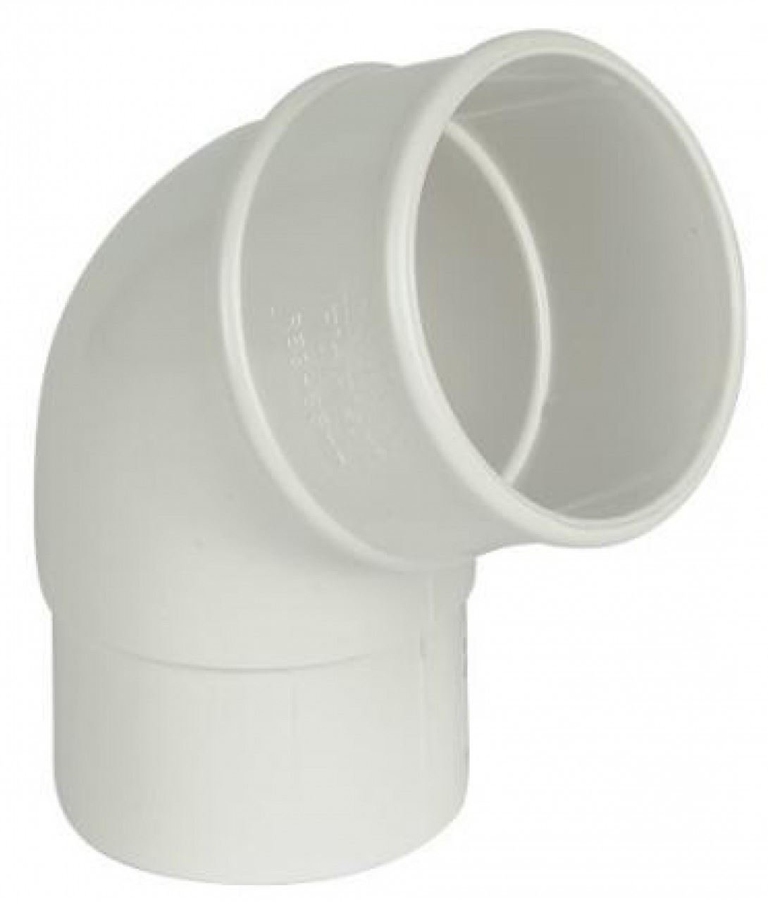 Floplast White 68Mm Round Gutter Pipe 112 Degree Offset Bend