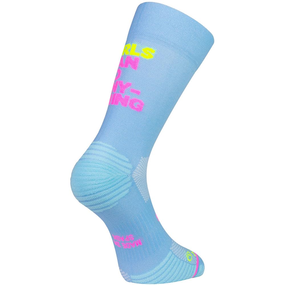 Sporcks Unisex Kids Blue Girls Can Do Socks Eu 44-46