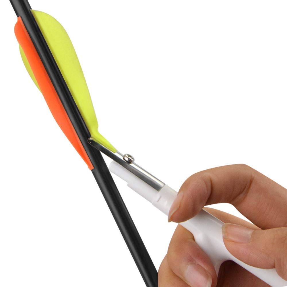 Tir à l'arc Outil de Démolition de Plumes en Plastique Flèche Plume Décapant Grattoir Fletching Retrait Outil DIY flèche Accessoire
