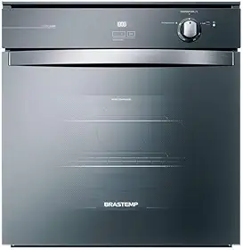 Forno de Embutir a Gás Brastemp 78 Litros Cor Inox Espelhado com Grill e Timer Touch - BOA84AR 220V
