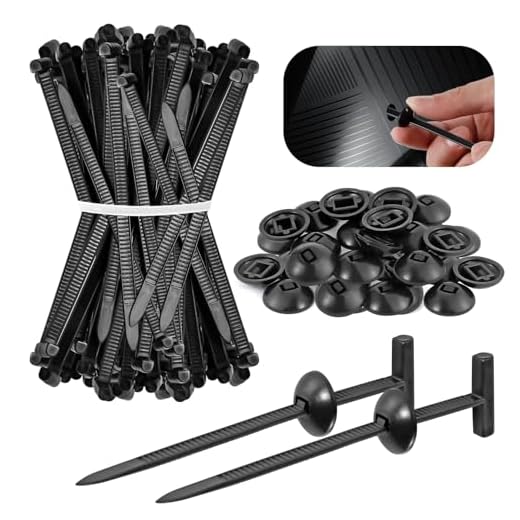 2nd Generation Nylon Universal Cable Ties Buckle(100 pcs) – Heavy Duty Self-Locking Zip Ties with Pin & Button, UV-Resistant Fasteners for Auto Repair