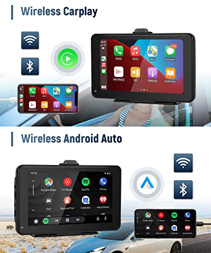 Wireless Carplay Screen Portable Car Stereo Android Auto Screen - Image 2