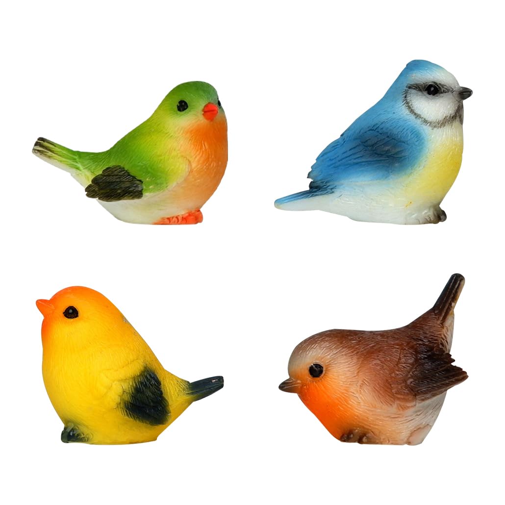 KyeeaDIY 4Pcs Birds Decorative Ornaments