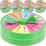 Abaodam 10 Stück Teiliges Drehrad Partyspiel aus Langlebigem PP für Tischplatte Beschriftbar Leichte und Tragbare Prank spielware für Interaktive Familienunterhaltung und Lustige