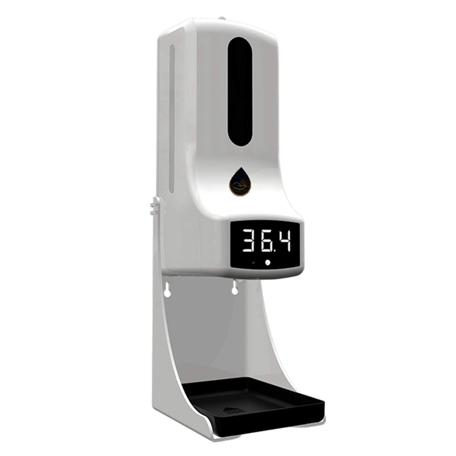 MAXS Termometro Digitale a infrarossi Senza Contatto 2 in 1 K9 PRO e Dispenser Automatico di Sapone con sensore da 1000 ml Gel disinfettante per la casa Supporto per Pulizia,K9 PRO