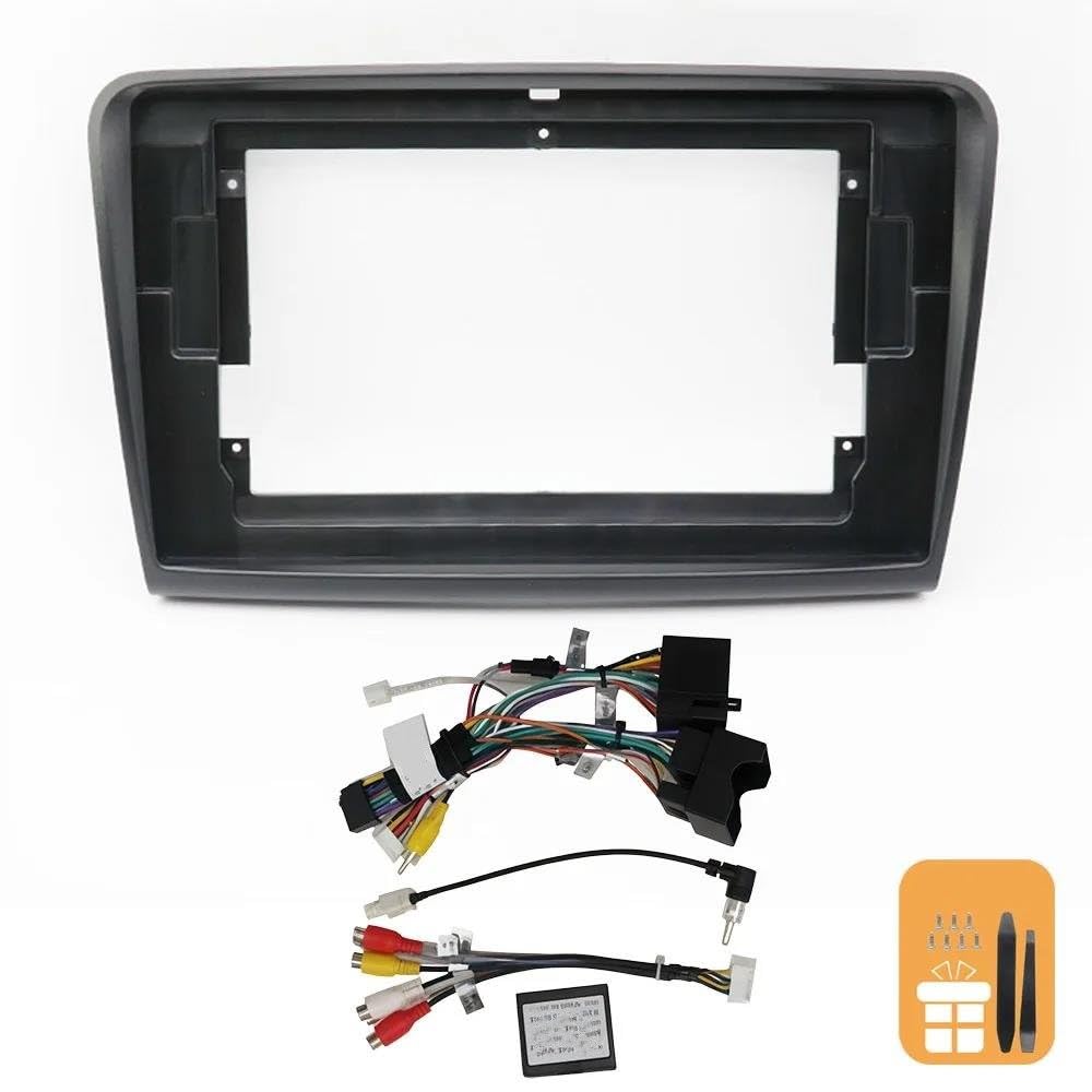 Marco de radio de coche Tablero Radio Coche Android 2DIN 10 Pulgadas Para Skoda Para Superb 2009-2013 Decodificador CANBUS Marco Instalación Estéreo(Frame set)