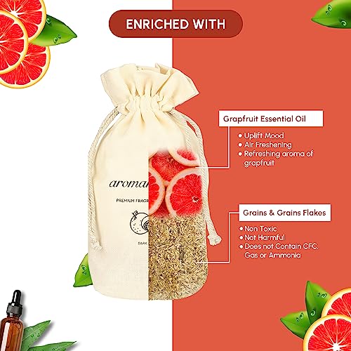 Image of Aromahpure Premium Car Perfume Fragrance Flakes-Dark Flirt-�Refreshimg' Car Air Freshener made Organically with Essential Oil, Grains, and Flakes -50Gms, Fragrant your car for 30 days (Pack of 3)