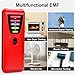 Radiation Detector, EMF Meter Electrical Detector with LED Light Paranormal Investigation Equipment Battery Powered for Industrial Construction(Blue)