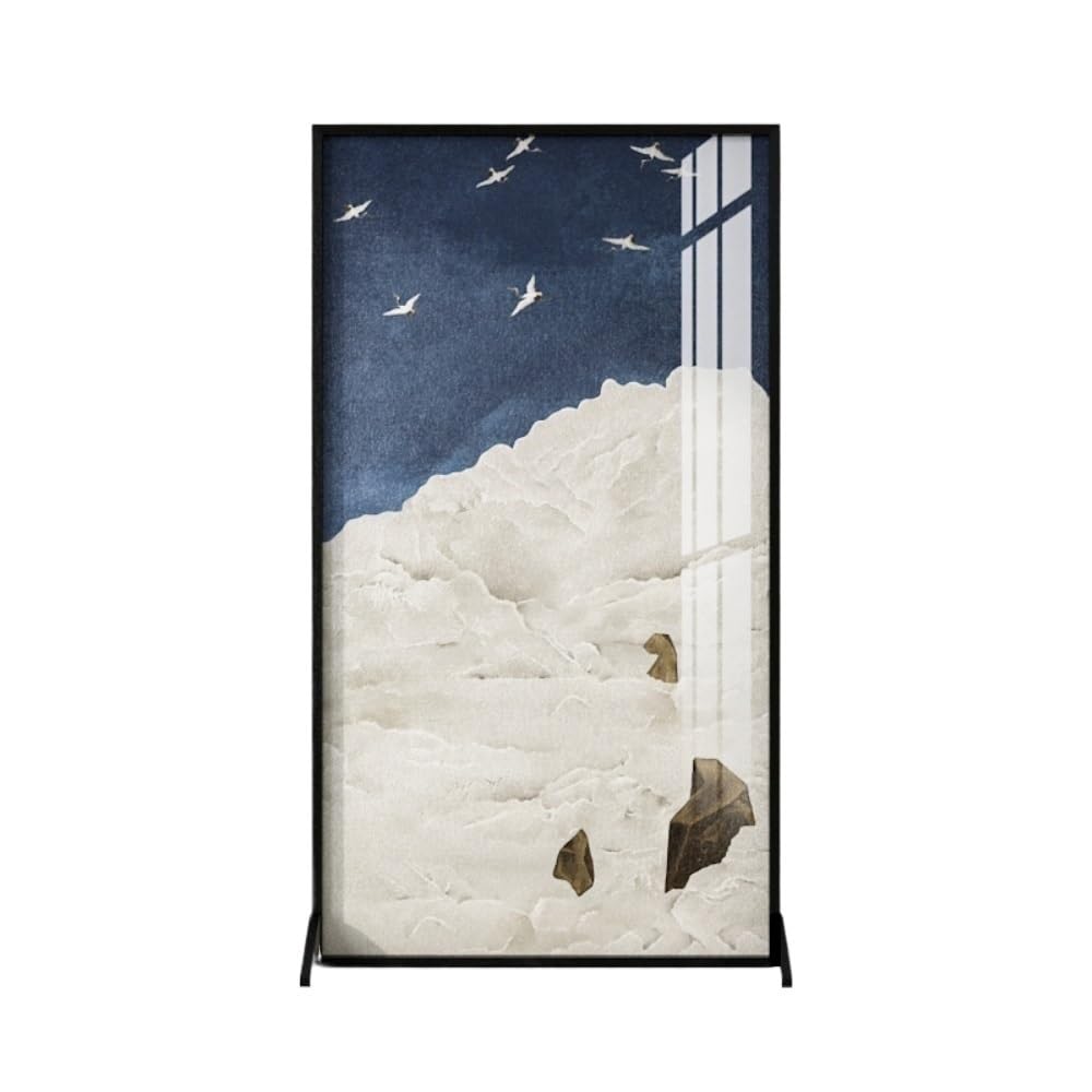 Privacy Screen Creative Floor-standing Screen Partition Decoration Living Room Study Tea Entrance Metal Room Divider