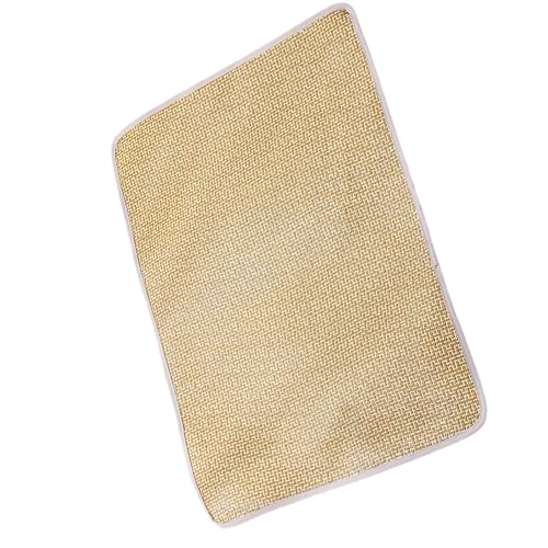 LLLmhuaa Kühlmatte für heißes Wetter, gewebtes Rattan für Hunde und Katzen, atmungsaktive Bettunterlage für mehrere Größen, leicht zu reinigen, Bettkissen, gewebte Haustier-Kühlmatte