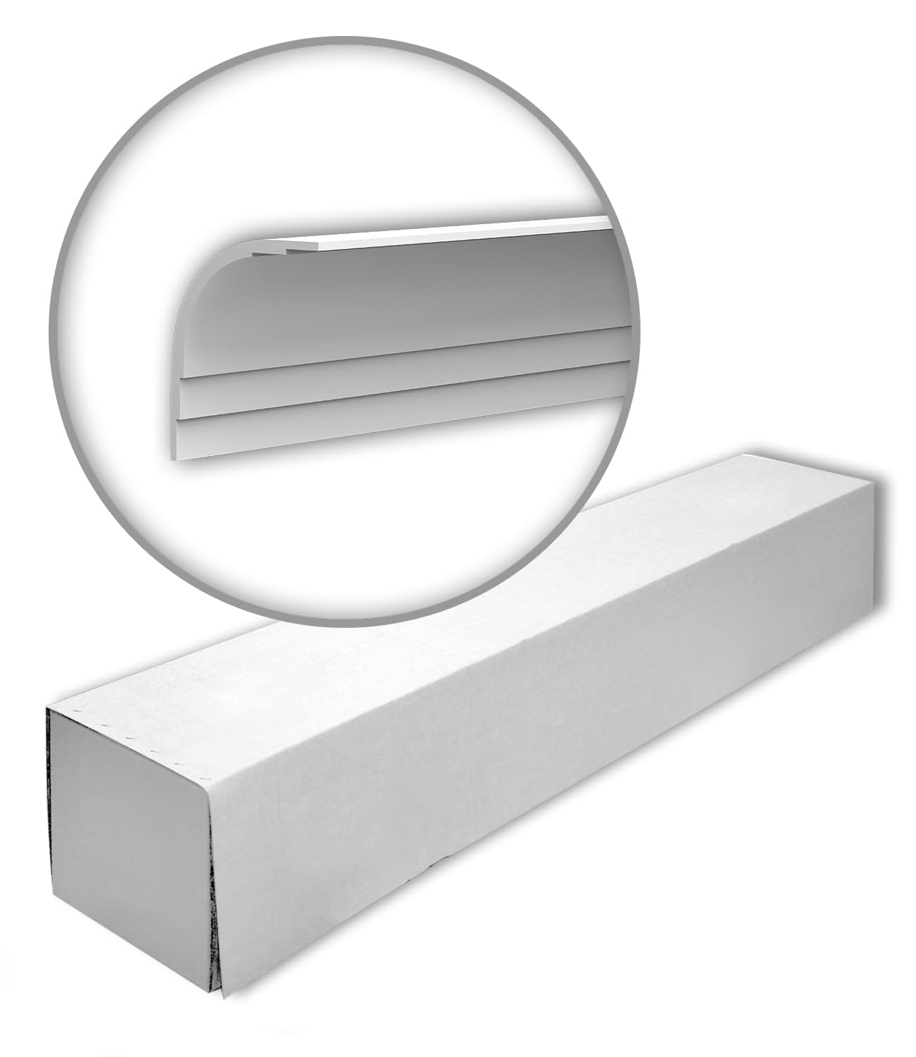 Corniches en polystyrène extrudé XPS prépeint pour moulure plafond