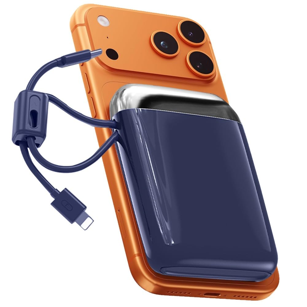 Power Bank,10000mAh Portable Charger Battery Pack, External Battery with 2 Port & 2 Cables, Fast Charging Powerbank Compatible for iPhone 16 15 14 13 12, Android Phone and More