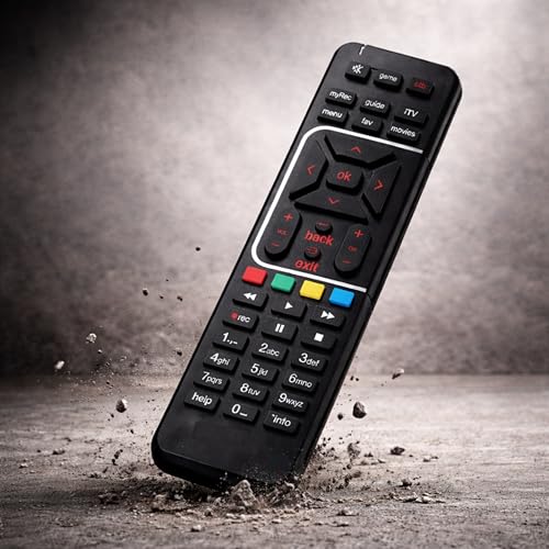 Image of Original Remote Control Compatible with Airtel Digital Dish TV DTH | SD & HD Recording | Setup Box Remote, Shining Black | 1 Piece