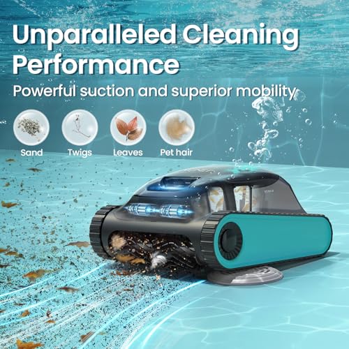 Image of Aiper Scuba S1 Cordless Pool Vacuum, Wall & Waterline Cleaning, 4 Pool Cleaning Modes, Smart Navigation with High-Precision Sensors, for All Inground & Above Ground Pools (2024) (Renewed)