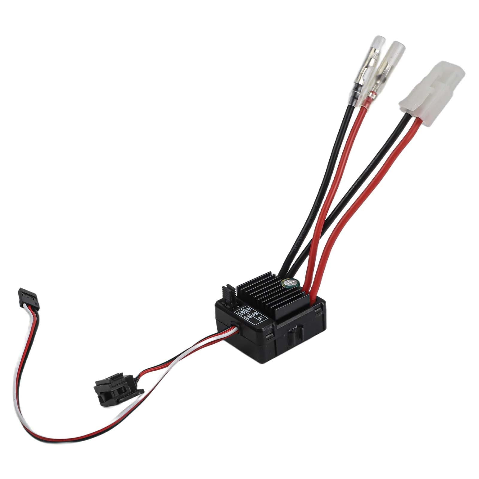 Regolatore elettronico di velocità ESC spazzolato 1060-RTR 60A per Tamiya, 60A continuo/360A di picco, 2-3S LiPo o 6-9 celle NiMH, lineare BEC 6V/3A, per scala 1/10 RC auto, camion, carri