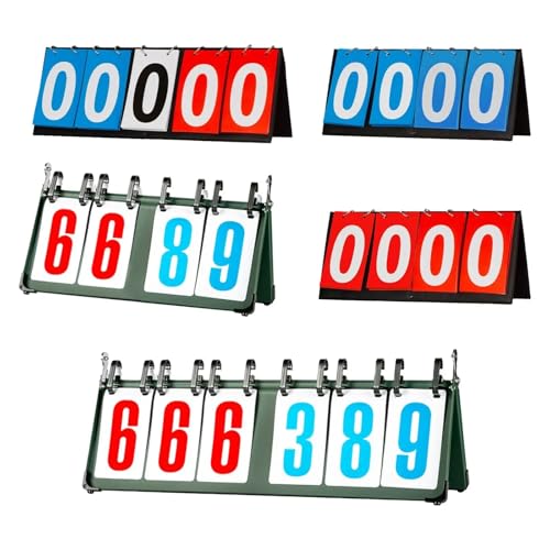 Marcador de mesa portátil 4 dígitos para voleibol miniatura 4