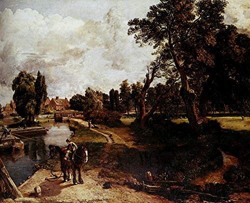 Peinture Flatford Mill John Constable paysage Angleterre