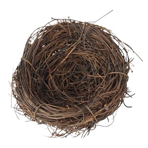 Generic Bird Nest - Handmade Woven Bird Breeding Nest - Bird Spawning Nest - Cozy Small Animal Bed House for Comfort & Safety, 4 x 4 inch
