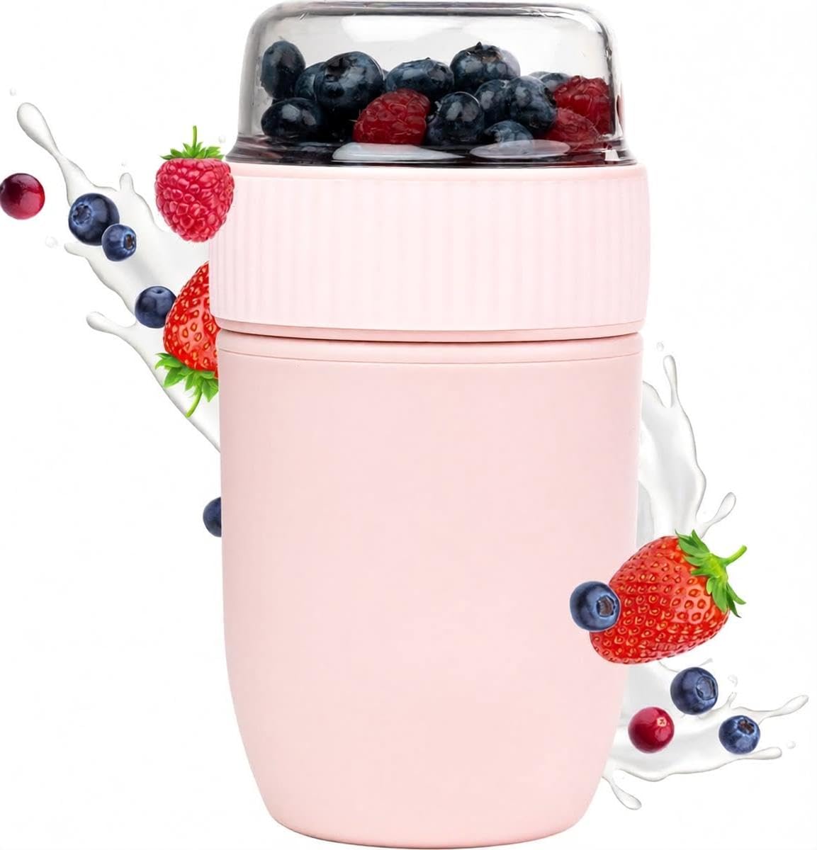 Coninx Müsli Becher To Go Mit 2 Fächern Auslaufsicher Für Frühstück