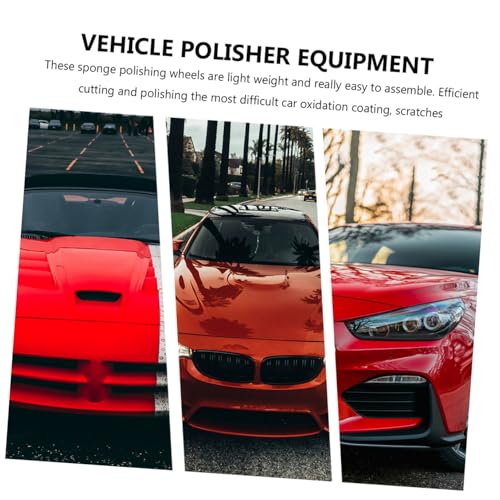 ELAYARD 16 piezas Kit de Esponjas Pulidoras para Coche Almohadillas de Pulido Reutilizables para Máquina Eléctrica y Neumática Accesorio Profesional para Quitar Arañazos y Pulir Faros - imagen 7