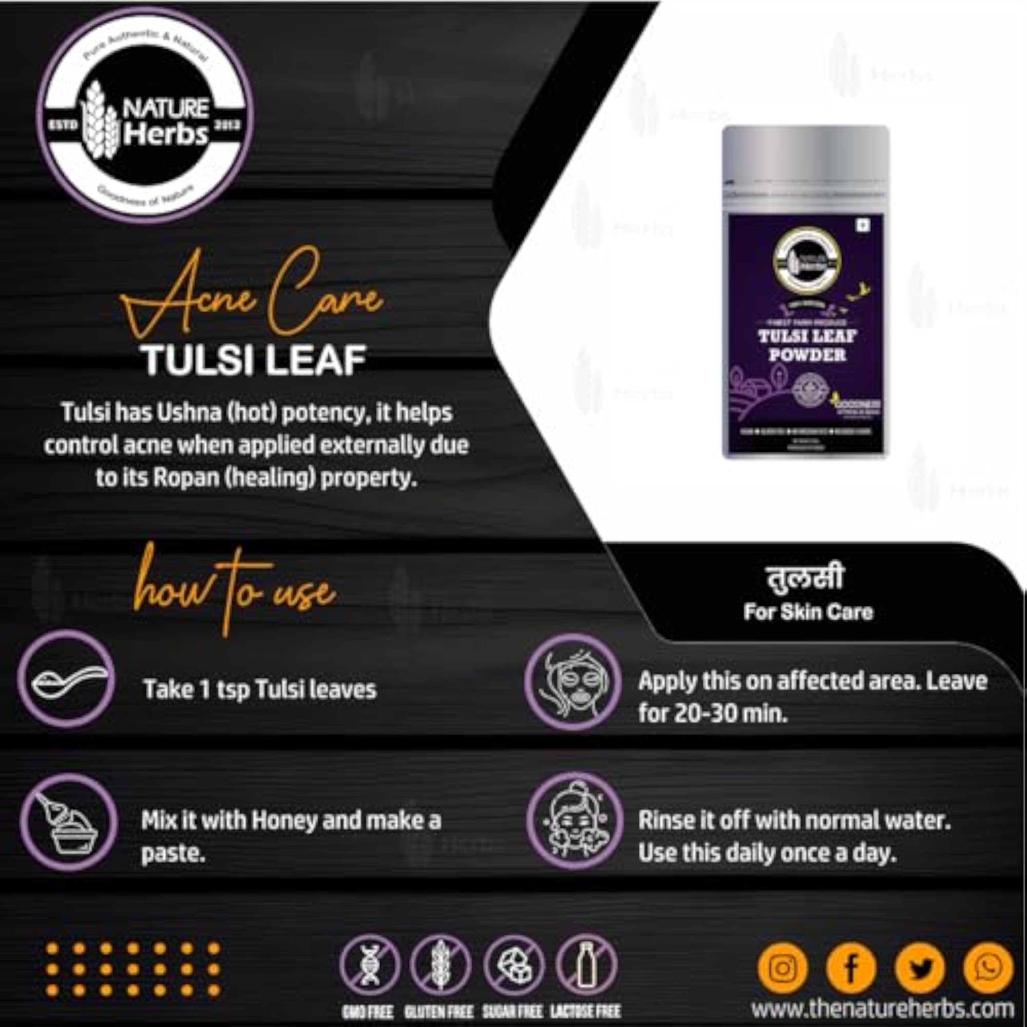 Nature Herbs Pure Leaf Powder, 800 Grams