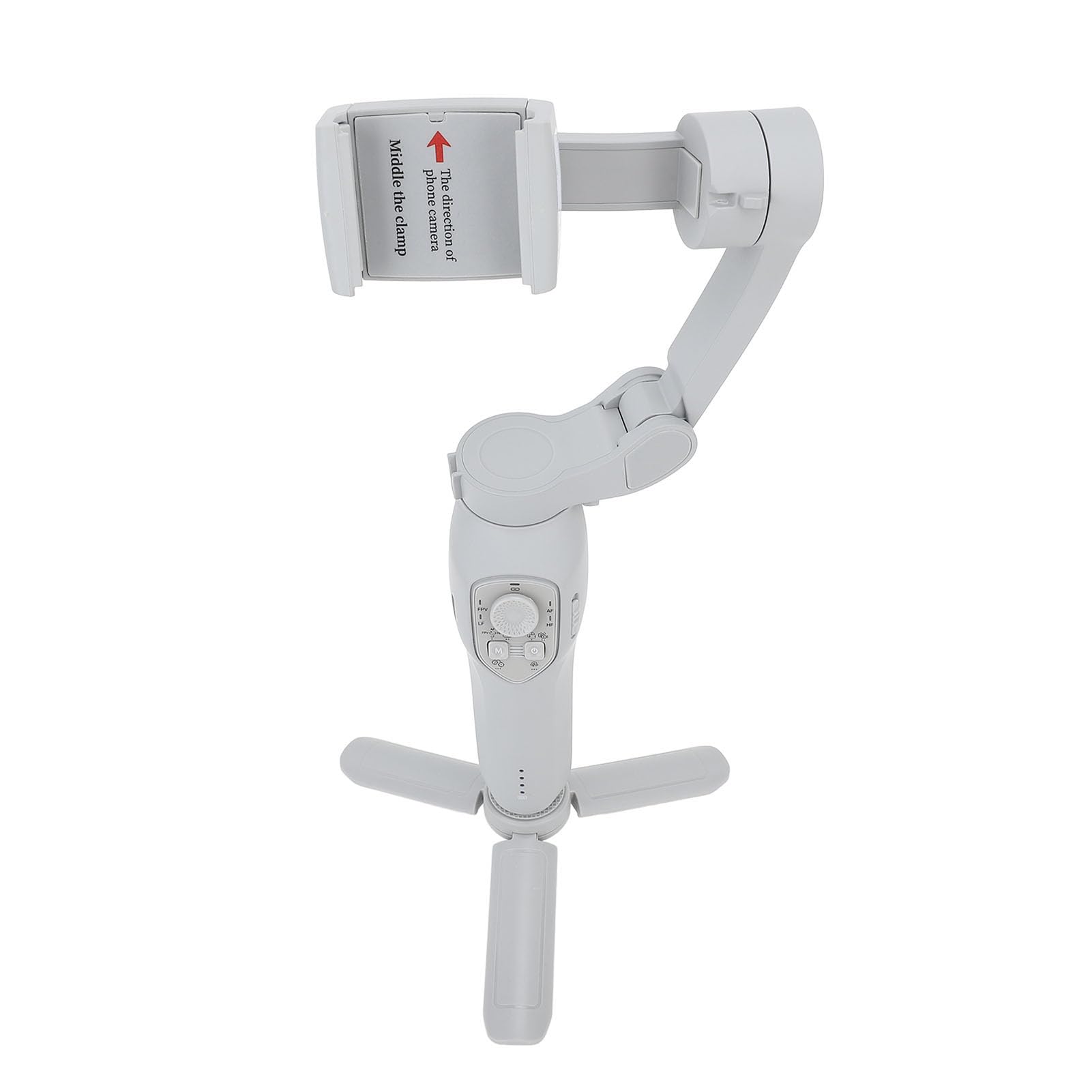 Kit Stabilizzatore Gimbal per Smartphone, Monitoraggio Oggetto Facciale Pieghevole a 3 Assi Gimbal per Telefono per la Registrazione dei Video Telefonici