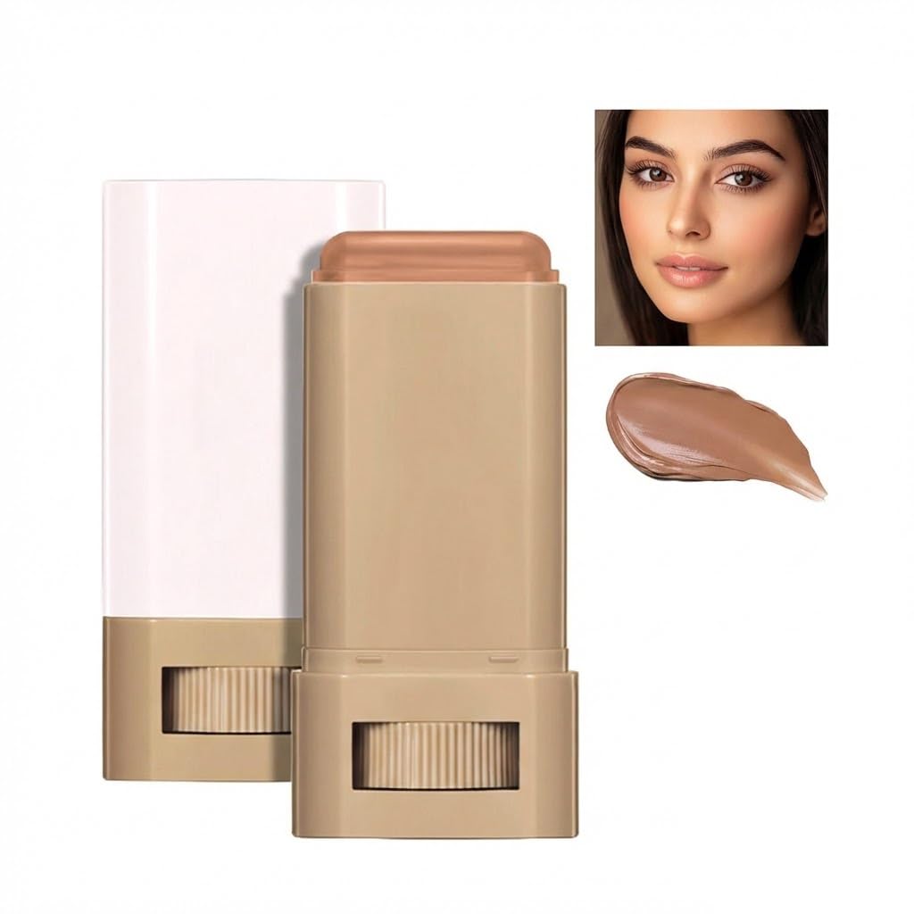 Beauty Balm Serum Enriched Skin Tint Stick – Face Tint Balm Foundation with Serum Benefits, Buildable Coverage, Moisturizing Concealer Stick for Glowing Skin & Flawless Finish (06 Medium Sand)