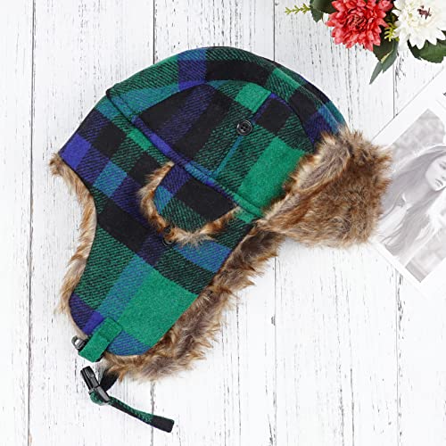 Image of ONWAY Trapper Hat Winter Hats for Women Men with Faux Fur Ear Flaps