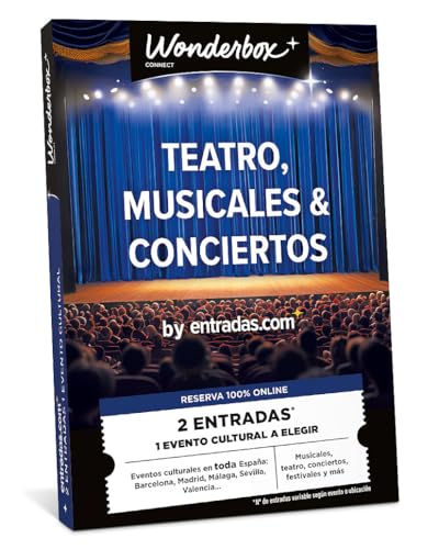 WONDERBOX Connect - Caja Regalo - Teatro, Musicales & conciertos - Entradas.com - 2 entradas para 1 Evento Cultural a Elegir - En Toda España - Válido Durante 27 Meses