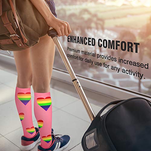 Image of NEWZILL Medical Compression Socks for Women & Men, 20-30 mmHg Knee-High Support for Circulation, All-Day Comfort for Work Travel Running Cycling and Fitness