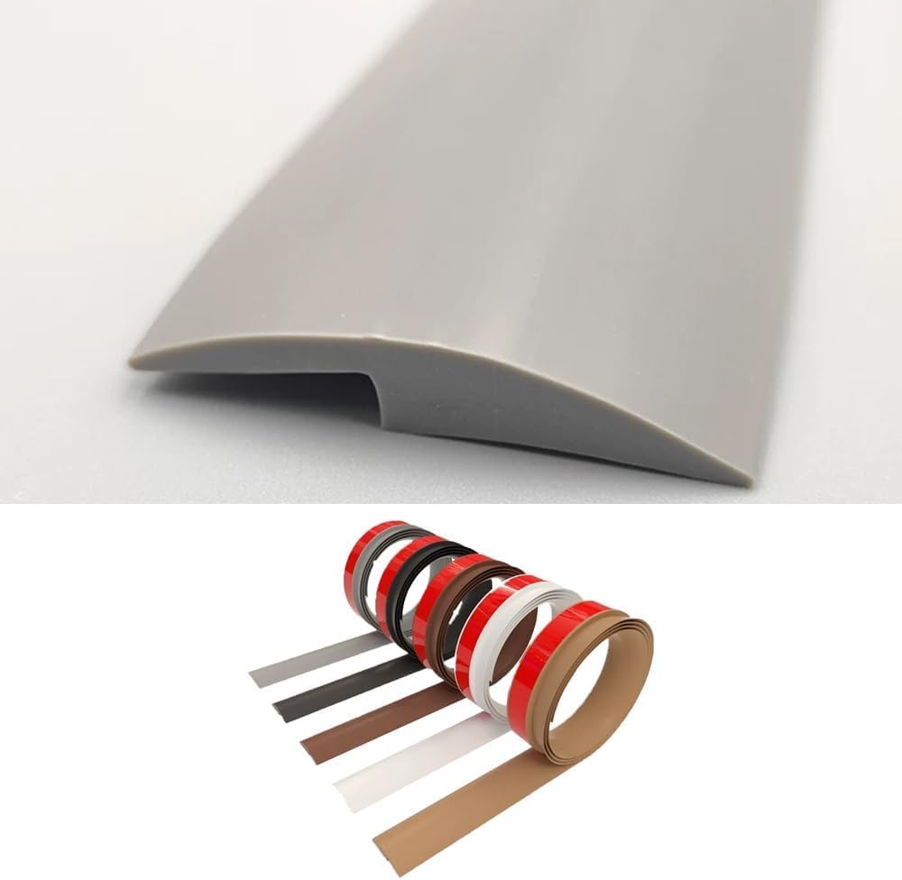 Listwa krawędziowa dywanu do samoprzylepnej listwy przejściowej do podłóg wewnątrz pomieszczeń(Gray,500cm*1.4in)