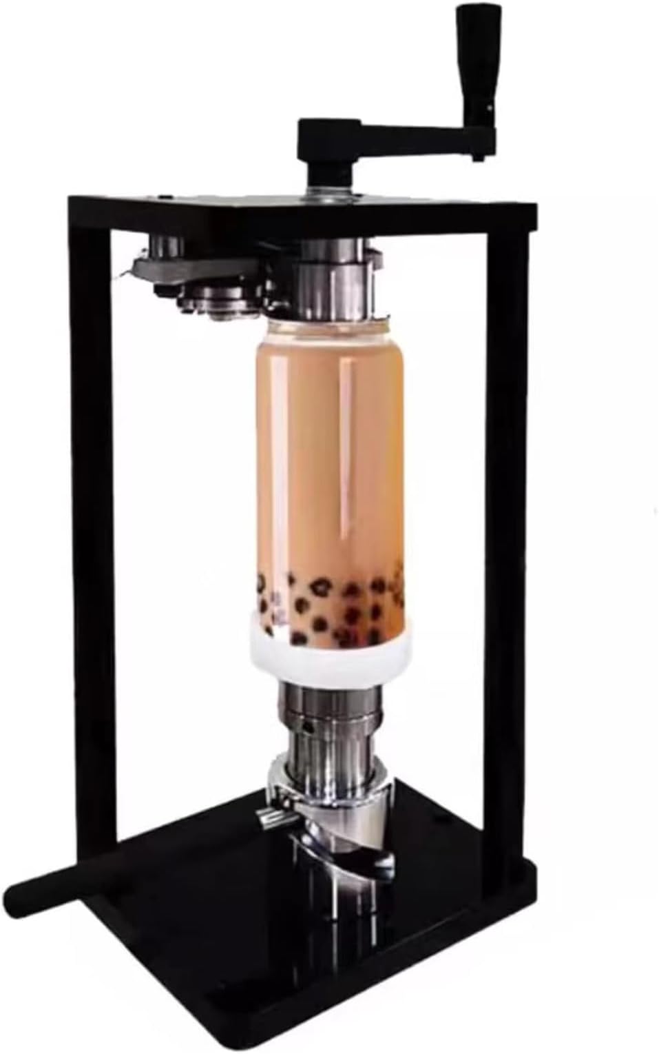 Can Seamer Machine, Height Adjustable Jar Press Sealing Tool with Fixed Base for Jars 30-170mm Height and 55mm Diameter