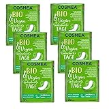 Cosmea Bio Maxi-Binden, Normal ohne Duft, Vorteilspack (6 x 20 Stk). Hygiene-Einlagen aus Bio-Baumwolle. Damen-Hygiene im Einklang mit der Natur