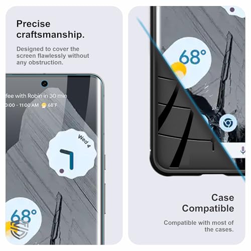 Image of TPU hydrogel Edge to Edge Screen Protector Guard For Google Pixel 8 Pro (6.7 Inch) With Installation Kit | Fingerprint Compatible | Edge to Edge Coverage