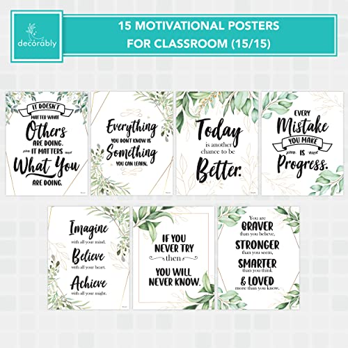 Snapklik.com : Decorably Motivational Posters For Classroom - 15 ...
