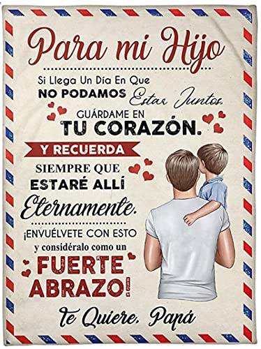 Mantas Personalizado Airmail De Franela Carta De Mensaje de Bendición Manta súper Suave mamá alienta y ama para Hijo Regalos De Cumpleaños Navidad Cover