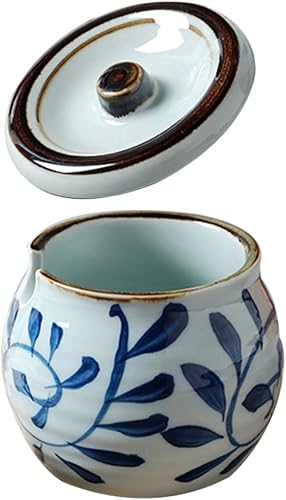 Salero de cerámica, recipiente de vinagre de cerámica, recipientes de almacenamiento de cerámica, recipientes de azúcar, recipiente de café,