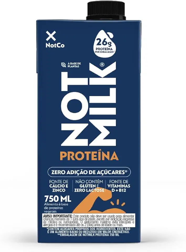 Bebida Vegetal NotCo NotMilk 26g de Proteina 750ml