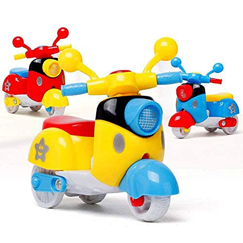 bright color scooter - push and go toy for kids (pack of 2)- Multi color