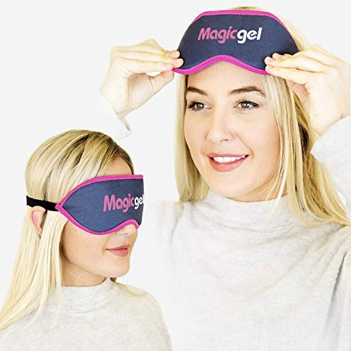 Máscara de ojos de lujo calentada - La mejor compresa caliente para un tratamiento de ojos secos, tratamiento de la blefaritis, MGD y ojos cansados. (Twinpack) de Magic Gel