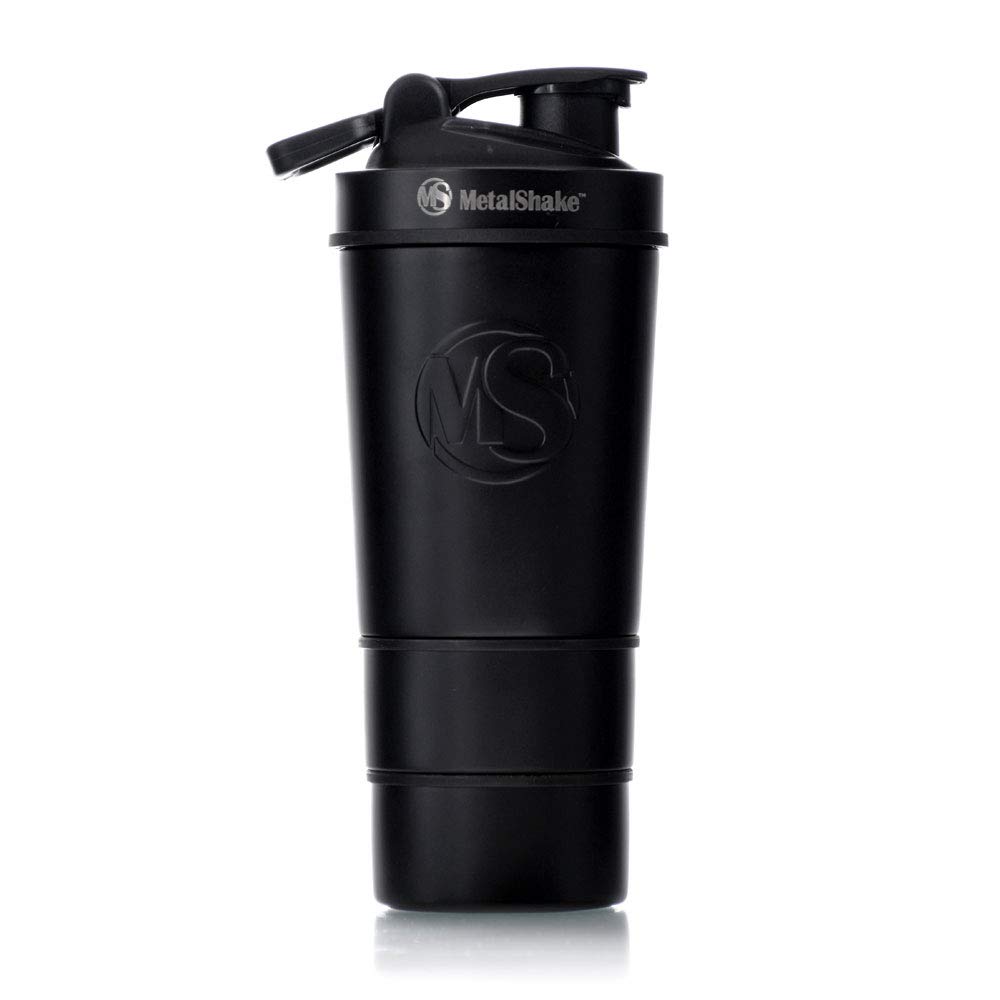 Unisex – Erwachsene 857306008014 Shaker, Shwarz, 600ml