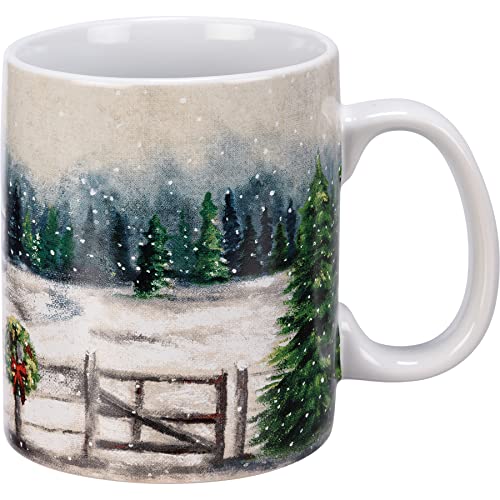 Mug-Winter-Farm Mug Winter Farm