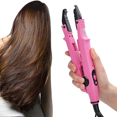 Plancha para Extensiones de Cabello Yosoo con Placa de Calentamiento PTFE, Ajuste de Temperatura, para Todo Tipo de Cabello, Uso Profesional y Hogar (Enchufe US) miniatura 3
