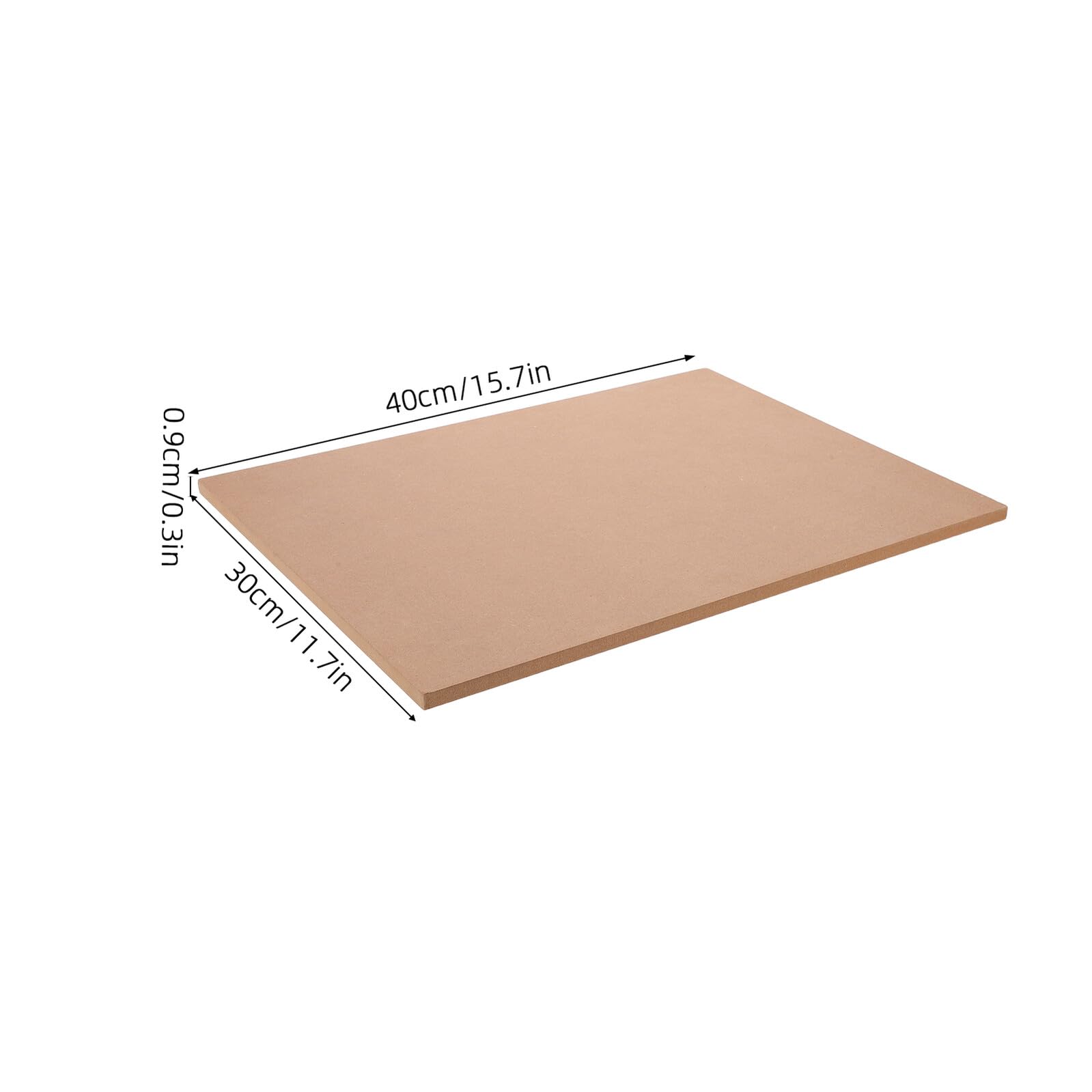 Tabla de Cuñas de Arcilla de Madera Cuadrada 40x30cm para Cerámica | Ligera y Estable, Acabado Liso, Útil en Taller y Actividades al Aire Libre, para Escultores