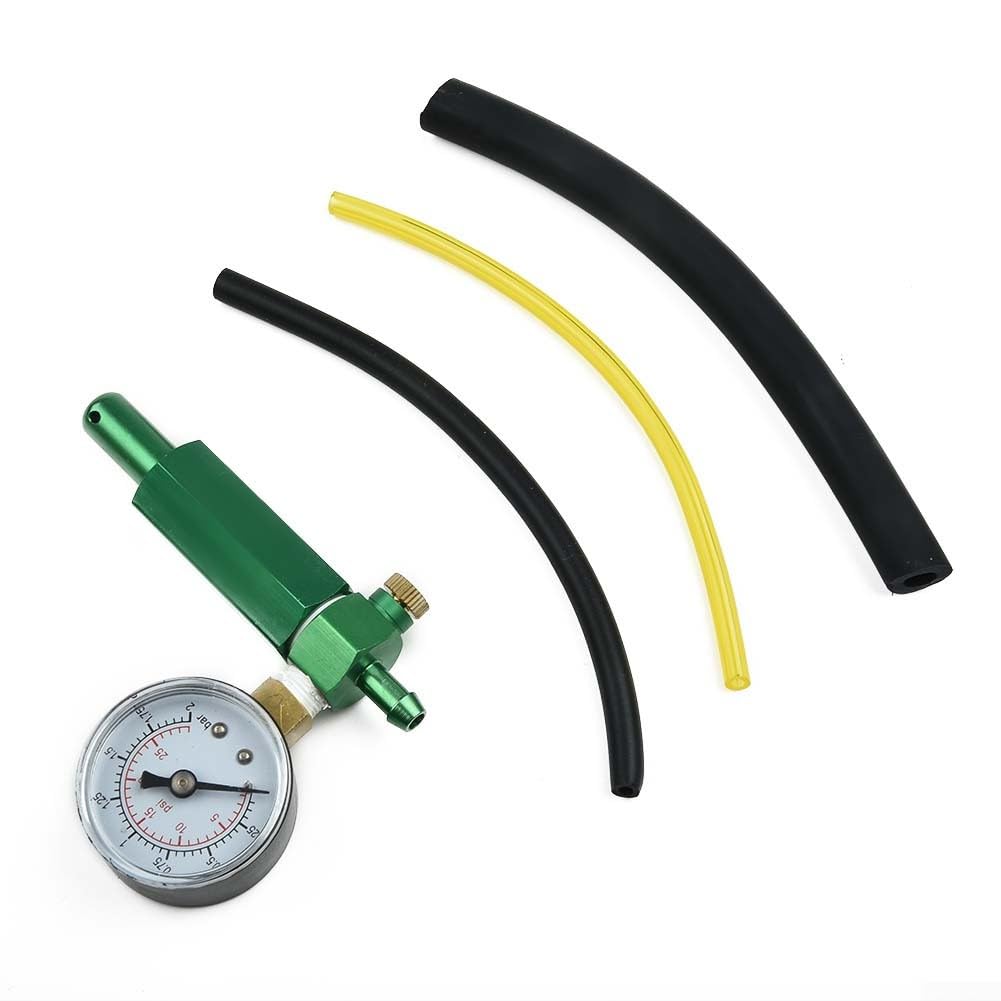 Manometro carburatore,Tester Manometro Perdita Carburatore Pressione Diagnostica,Carburatore Valvola Manometro Kit Strumento di Test Kit Diagnostico