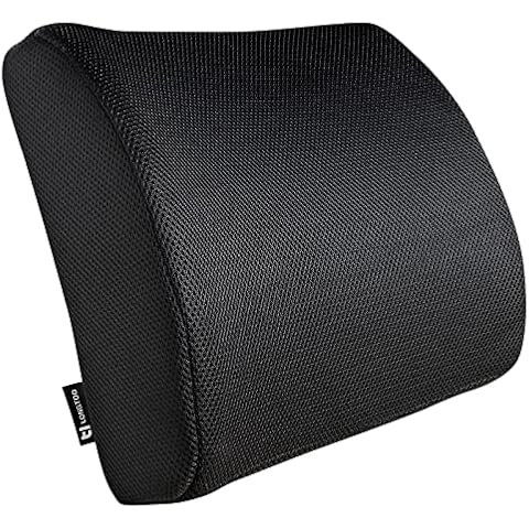 LONGTOO Memory Foam Lumbar Support Pillow Cover